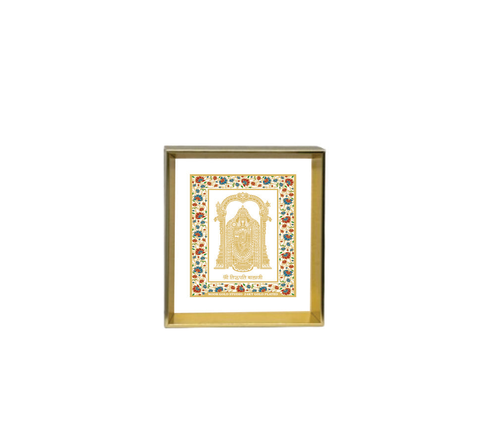 Balaji - 24kt Gold Plated Dashboard Frame