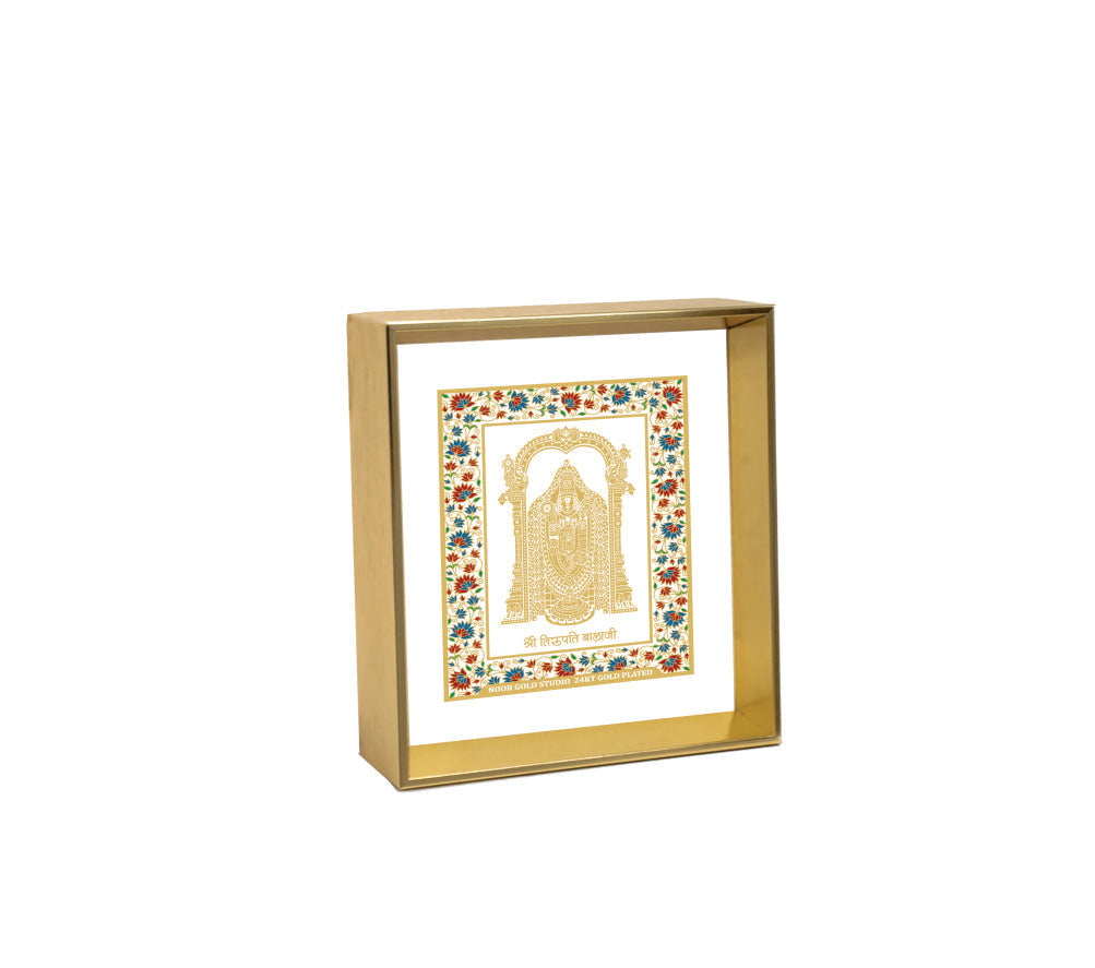 Balaji - 24kt Gold Plated Dashboard Frame