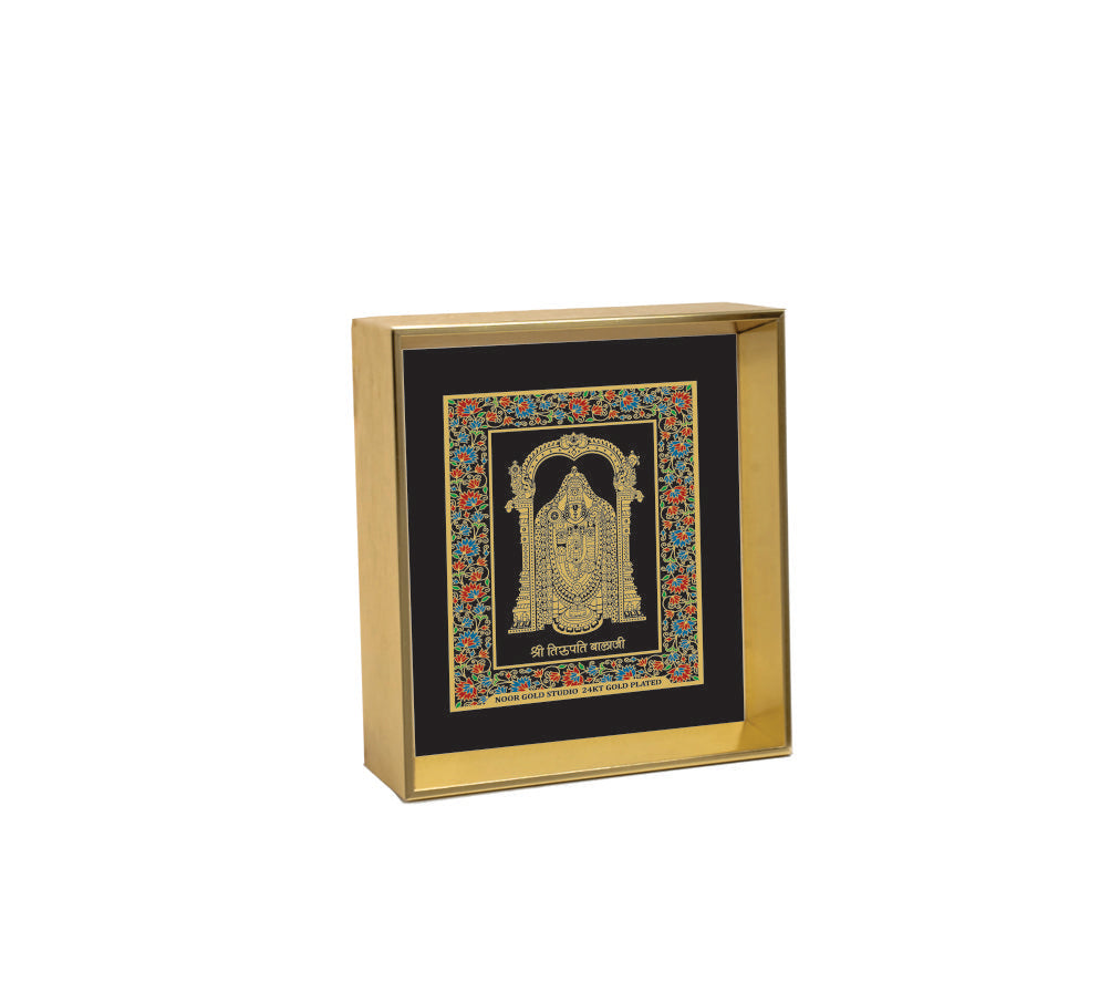 Balaji Black - 24kt Gold Plated Dashboard Frame