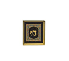 Ek Onkar Black - 24kt Gold Plated Dashboard Frame