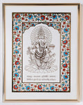 Ganesh Ji White Floral