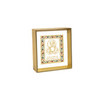 Guru Nanak Dev Ji - 24kt Gold Plated Dashboard Frame
