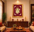 Lord Hanuman Velvet Gold Frame | 24 Karat Gold-Plated Artwork