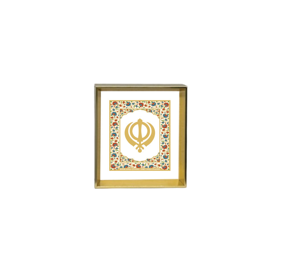 Khanda - 24kt Gold Plated Dashboard Frame