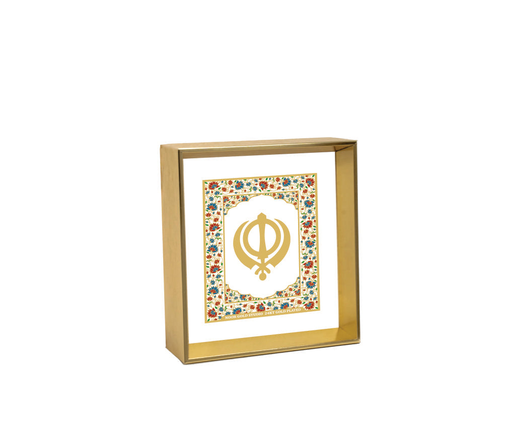 Khanda - 24kt Gold Plated Dashboard Frame