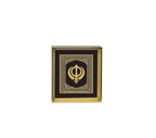 Khanda Black - 24kt Gold Plated Dashboard Frame