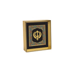 Khanda Black - 24kt Gold Plated Dashboard Frame