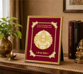 Adiyogi Velvet Gold Frame | 24 Karat Gold-Plated