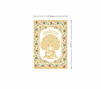 Guru Nanak Dev Ji Tree of Life | 24kt Gold Plated Fridge Magnet White