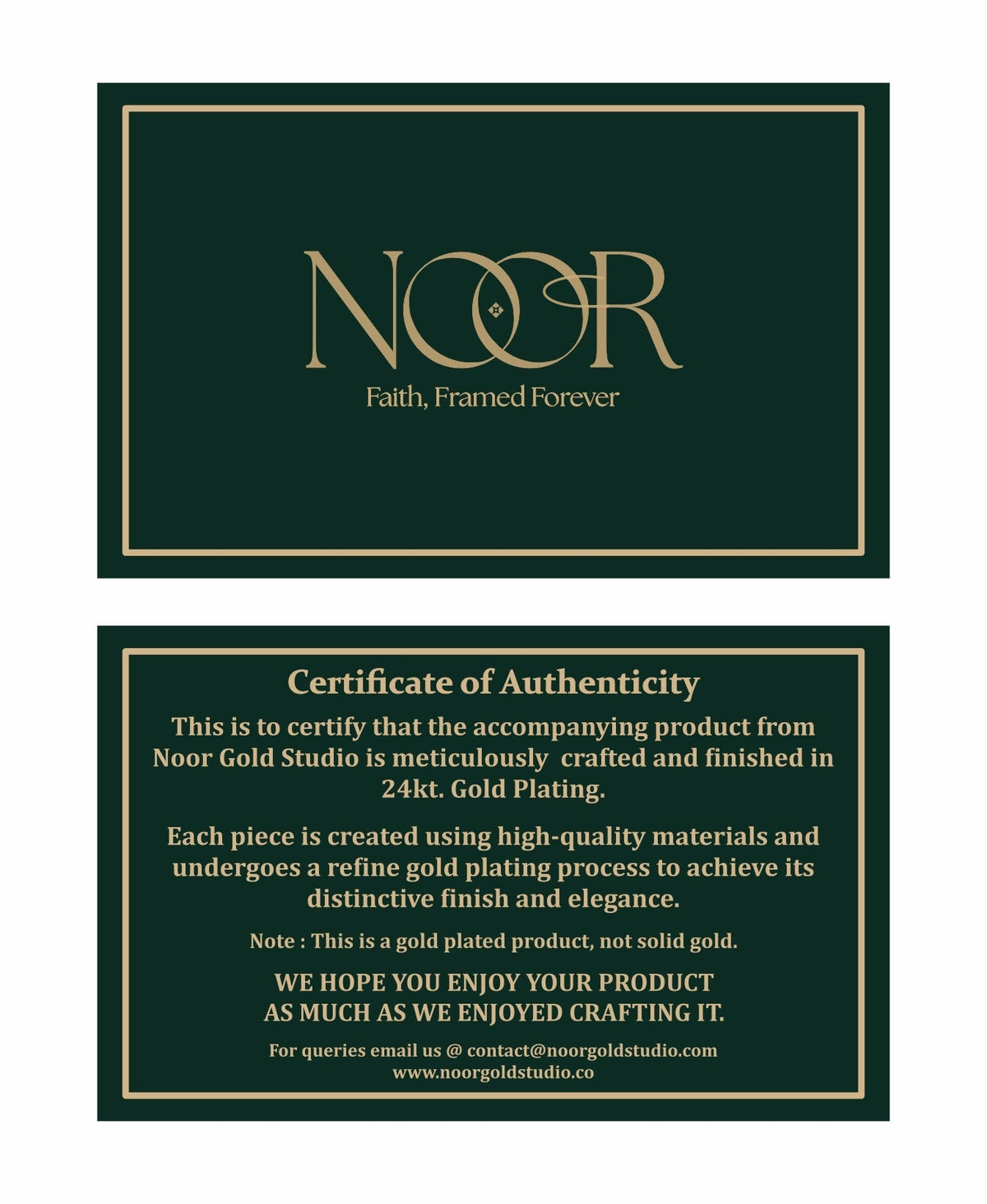 Custom Baby Name Hukamnama Frame in English | 24kt Gold-Plated Artwork